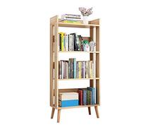 Libreria e libreria Standalone Soggiorno Ufficio Espositore Scaffale Organizzatore Ufficio Soggiorno Mobili (Colore: Legno Dimensioni: 24 x 122 x 55 cm) (Legno 89,5 x 24 x 50 cm)
