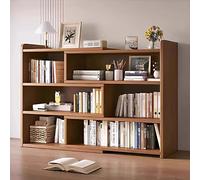 Libreria Estensibile in Legno a 2/3 Ripiani, Scaffale Aperto con Ripiani Regolabili, Espandibile e Retrattile, Organizer da Tavolo per Soggiorno, Ufficio, Studio, Cucina