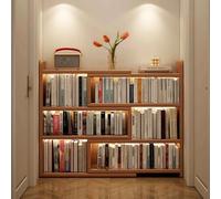 Libreria Estensibile in Legno, Scaffale Portaoggetti Regolabile con Spazio Aperto, Salvaspazio, Organizer Moderna per Casa e Ufficio, L: 60-110cm