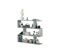 Libreria Scaffale Angolare 5 Ripiani In Legno Melaminico Mensole da Parete Espositive Design Moderno Elegante E Minimal Per Arredo Casa Soggiorno Studio Salotto Camera 123 x 20 x 20 cm (Rovere)