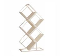 Libreria geometrica creativa, scaffale portaoggetti in griglia di ferro, espositore salvaspazio, adatto for soggiorno, casa, ufficio e studio(Color1,130cm)