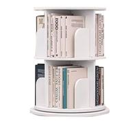Libreria girevole a 2/3/4/5/6 ripiani rotonda girevole a 360 gradi libreria bianca girevole a 360 ° da pavimento mensola angolare soggiorno