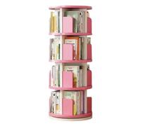 Libreria girevole a 360 gradi con 5 ripiani per riporre ed esporre libri alti indipendenti (40 x 120 cm)