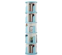 Libreria girevole a 5 ripiani da pavimento Home Simple Scaffale multifunzionale Facile da usare Grande capacità di archiviazione(Blue,162.5*46cm)