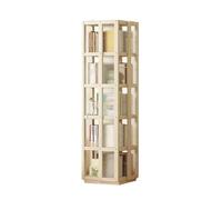 Libreria girevole, espositore per CD a 4/5 livelli, torre di stoccaggio a 360°, per camera da letto, soggiorno, ufficio, biblioteca, piccolo spazio (solo libreria)