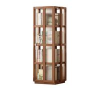 Libreria girevole, espositore per CD a 4/5 livelli, torre di stoccaggio a 360°, per camera da letto, soggiorno, ufficio, biblioteca, piccolo spazio (solo libreria)