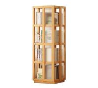 Libreria girevole, espositore per CD a 4/5 livelli, torre di stoccaggio a 360°, per camera da letto, soggiorno, ufficio, biblioteca, piccolo spazio (solo libreria)