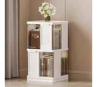 Libreria Girevole In Plastica, Libreria Verticale A Colonna Da Terra Livelli, Organizzatore Per Libri, Per Piccoli Spazi, Soggiorno, Camera Da Letto, Ufficio(74cm/29.1in)