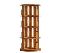 Libreria girevole, libreria multistrato a 360 gradi, in legno massello, può contenere oltre 300 libri fino a 20 kg, design semplice dal pavimento al soffitto per bambini, 45 x 130 cm (B)