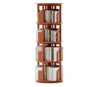 Libreria girevole multilivello Semplice scaffale portaoggetti for soggiorno Ampia capacità di stoccaggio Forte carico(Orange,130 * 45 cm)