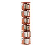 Libreria girevole multilivello Semplice scaffale portaoggetti for soggiorno Ampia capacità di stoccaggio Forte carico(Orange,193 * 45 cm)