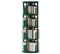 Libreria girevole multilivello Semplice scaffale portaoggetti for soggiorno Ampia capacità di stoccaggio Forte carico(Green,130 * 45 cm)