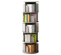 Libreria girevole per bambini, in materiale robusto e spesso, supporto per carichi stabili, perfetta libreria di studio per bambini di tutte le età, colore grigio