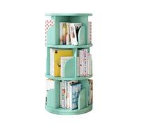 Libreria Girevole, Scaffale Angolare Girevole Da Pavimento, Scaffale Porta CD A 2/3/4 Livelli For Piccoli Spazi, Camera Da Letto, Soggiorno, Ufficio, Biblioteca (include Solo Libreria)(3 Tier-40x40x98