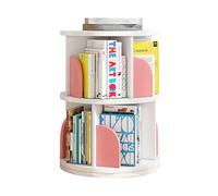 Libreria Girevole, Scaffale Girevole For Bambini A 2/3 Livelli, Scaffale Porta CD For Piccoli Spazi, Camera Da Letto, Soggiorno, Asilo, Biblioteca (include Solo Libreria)(Color 1,2 Tier-40x40x66cm)