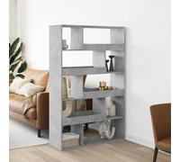 Libreria Grigio Cemento 100x33x156.5 cm - Modern Bookshelf in Cement Gray with 5 Shelves, Sturdy Truciolato Wood for Living Room, Office, Study Easy Assembly & Space Saving Storage Solution