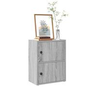 Libreria Grigio Sonoma 40x24x52 cm in Legno Multistrato Libreria Verticale A Colonna Da Terra Libreria Da Parete Libreria Da Scrivania Libreria Angolare Da Terra per Ingresso Soggiorno Studio