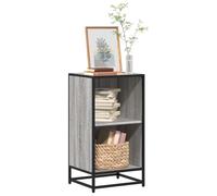 Libreria Grigio Sonoma 40x35x76 cm in Legno Multistrato - Modern Bookshelf with Industrial Style, Sturdy Metal Frame Spacious Storage for Living Room, Office - Durable Particle Board, Easy Assembly