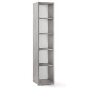 LIBRERIA H185 L38 FINITURA CEMENTO
