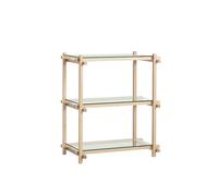 Libreria HAY Woody Shelving 2.0 Piccolo Bianco Mandorla/vetro