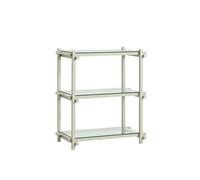 Libreria HAY Woody Shelving 2.0 Piccolo Grigio Fumo/vetro