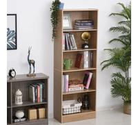 Libreria HOMCOM a 5 livelli con 3 ripiani regolabili