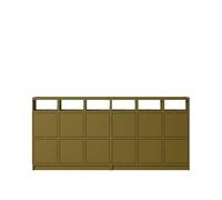 Libreria Impilabile Muuto Configurazione 1 Marrone-Verde
