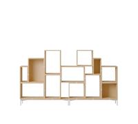 Libreria Impilabile Muuto Configurazione 3 Rovere