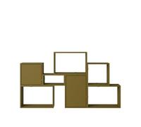 Libreria Impilabile Muuto Configurazione 6 Marrone-Verde