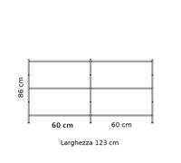 LIBRERIA IN ALLUMINIO K3+ KRIPTONITE per casa e ufficio - COMPONIBILE