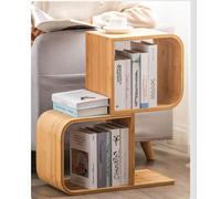Libreria in bambù, scaffale multipiano dal pavimento al soffitto, design creativo e di lusso, grande capacità per libri e decorazioni, mobili semplici per la casa