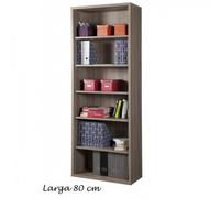 Libreria in Legno 5 Ripiani Alta Moderna Design Scaffali Ufficio Studio Camera