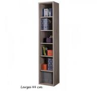 Libreria in Legno 5 Ripiani Alta Scaffali Ufficio Moderna Design Studio Camera