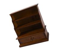 Libreria in legno bianco vintage per case delle bambole in scala 1/12 piccola libreria per stanze dei giocattoli libreria in miniatura per soggiorno