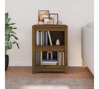Libreria in legno di pino massiccio, 50 x 35 x 68 cm, marrone miele, scaffalatura, soggiorno, unità espositiva, mobili da ufficio, camera da letto, soluzioni eleganti