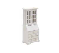 Libreria in legno in miniatura per case delle bambole accessorio con cassetto funzionale e porta per biblioteca soggiorno scena display accessori in miniatura