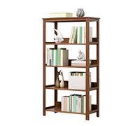 Libreria in legno, libreria a cinque strati, mensole per libri in legno, piccola libreria semplice, 5 ripiani portaoggetti da utilizzare in soggiorno e sala lettura