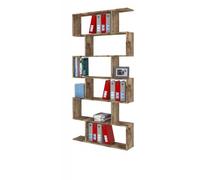 Libreria in Legno Mobile a Giorno Acero per Ufficio e Studio Moderno