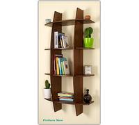 Libreria In legno Mod. FANTASIA Noce 75x30xh150 cm Noce