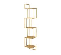 Libreria indipendente organizer a 5 ripiani mensola a parete libreria angolare per camera da letto, ufficio, soggiorno, bagno, espositore (colore: A) (A)