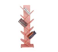 Libreria indipendente organizer a 9 livelli scaffale per albero compatto scaffale portaoggetti griglia metallica libreria verticale piccolo spazio libreria per soggiorno studio ufficio (colore: verde