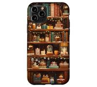 Libreria invernale Accogliente Natale Vintage Biblioteca Bookish Custodia per iPhone 11 Pro