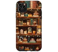 Libreria invernale Accogliente Natale Vintage Biblioteca Bookish Custodia per iPhone 11 Pro Max