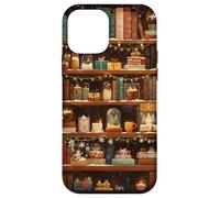 Libreria invernale Accogliente Natale Vintage Biblioteca Bookish Custodia per iPhone 12 mini