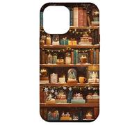 Libreria invernale Accogliente Natale Vintage Biblioteca Bookish Custodia per iPhone 12 Pro Max