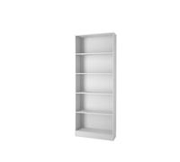 LIBRERIA LARGA CON 4 RIPIANI BIANCA, 79X26,7X203 CM