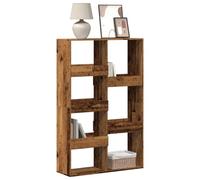 Libreria Legno Antico 100x33x155.5 cm in Legno Multistrato, Vintage Wooden Bookshelf for Living Room & Office, Rustic Storage Shelf with 5 Adjustable Shelves, Sturdy & Spacious Bookcase