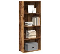 Libreria Legno Antico 60x30x152 cm in Legno Multistrato - Rustic Wood Bookshelf with 5 Shelves for Living Room Bedroom Durable Particle Board Storage Furniture for Books, Decor & Media