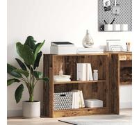 Libreria Legno Antico 80x24x76 cm in Legno Multistrato - Rustic Wood Bookshelf for Living Room Bedroom Durable Plywood Storage Shelf with Open Compartments for Books, Decor, Easy to Clean & Assemble