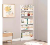 Libreria, libreria alta e stretta, organizer da parete a 3-6 ripiani, per giocattoli e libri per bambini, salvaspazio per camera da letto, soggiorno, ufficio